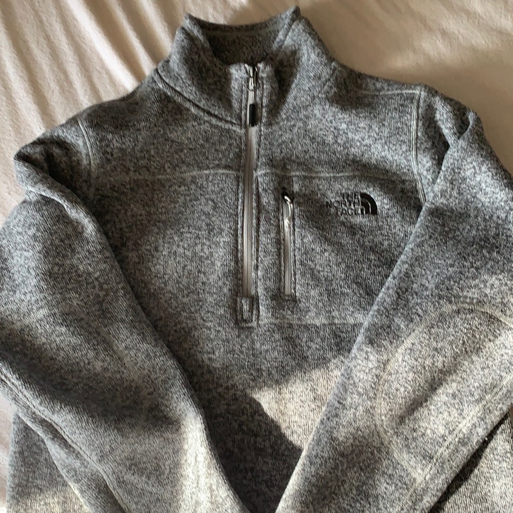 Unisex 3/4 Zip NorthFace Sweatshirt